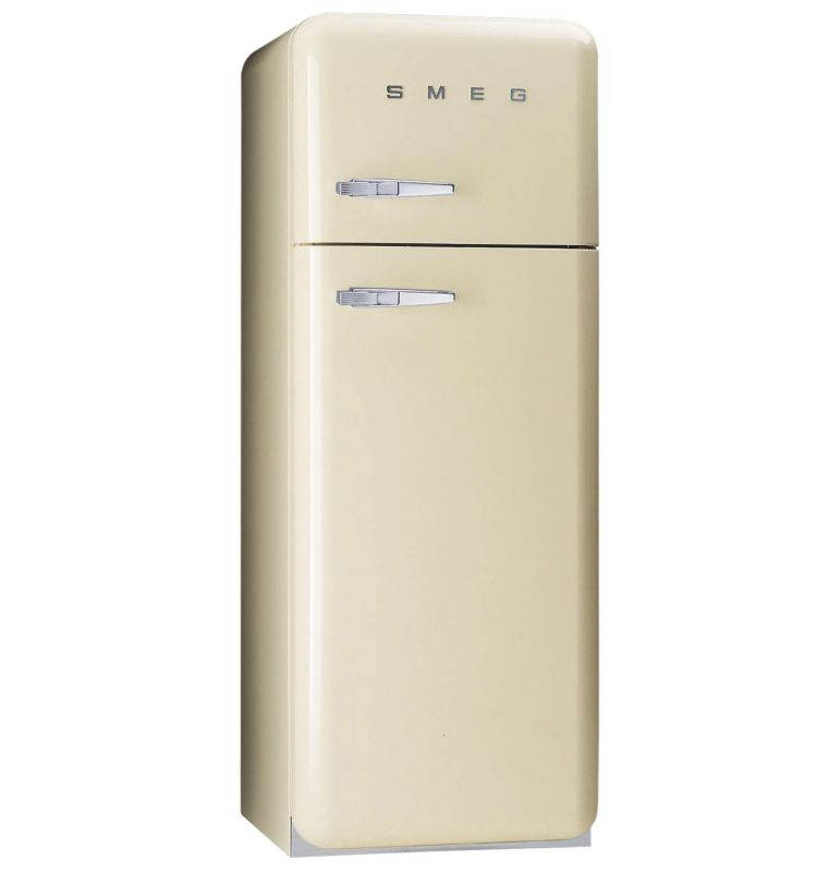 Smeg 50&39s Retro Style Fridge Freezer FAB30QP Right Handed Cream