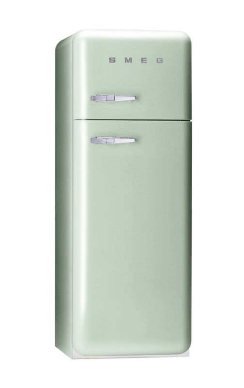 Smeg 50&39s Retro Style Fridge Freezer FAB30QV Right Handed Pastel Green