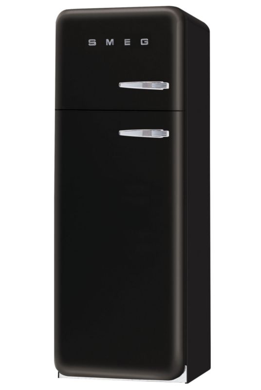 Smeg 50&39s Retro Style Fridge Freezer FAB30YNE Left Handed Black