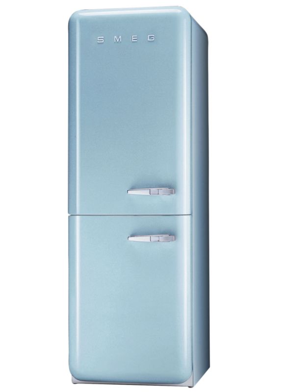 Smeg 50&39s Retro Style Fridge Freezer FAB32YAZ Left Handed Pale Blue
