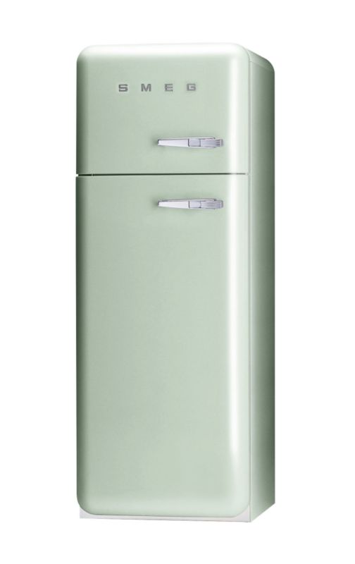 Smeg 50&39s Retro Style Fridge Freezer FAB30YV Left Handed Pastel Green