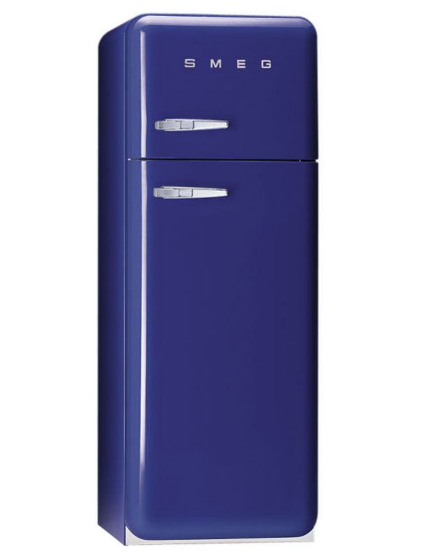 Smeg 50&39s Retro Style Fridge Freezer FAB30QBL Right Handed Dark Blue