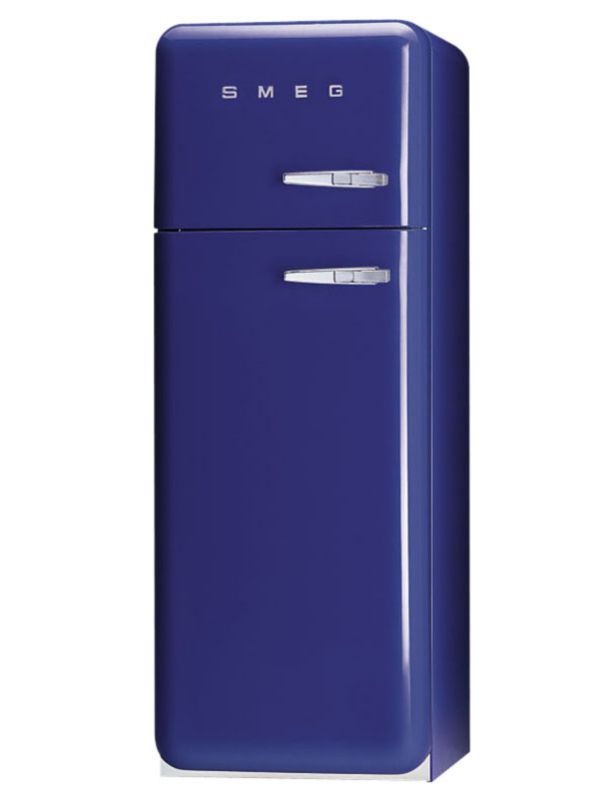 Smeg 50&39s Retro Style Fridge Freezer FAB30YBL Left Handed Dark Blue