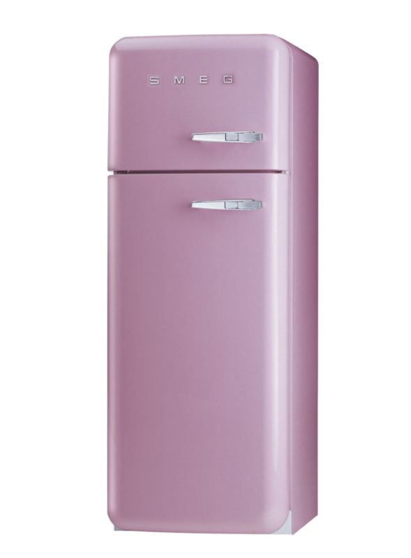 Smeg 50&39s Retro Style Fridge Freezer FAB30YRO Left Handed Pink