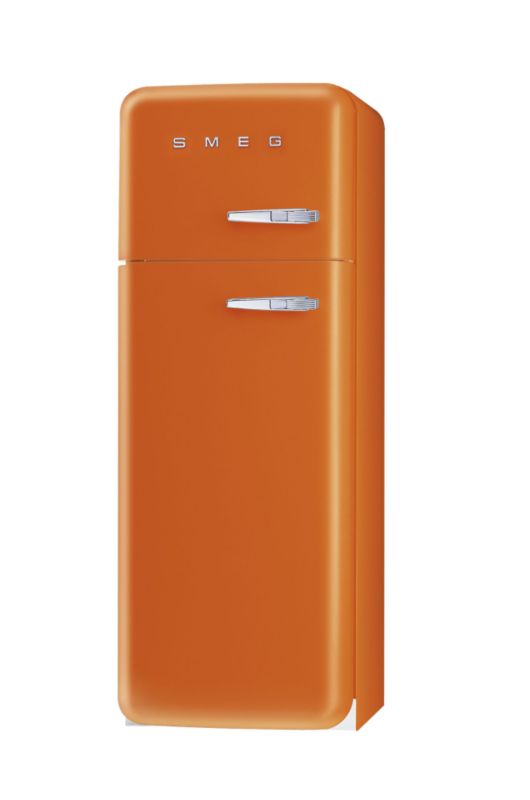 Smeg 50&39s Retro Style Fridge Freezer FAB30YO Left Handed Orange