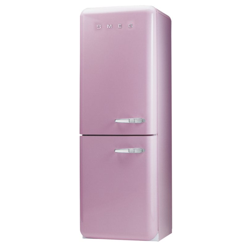 Smeg 50's Retro Style Fridge Freezer FAB32YRO Left Handed Pink