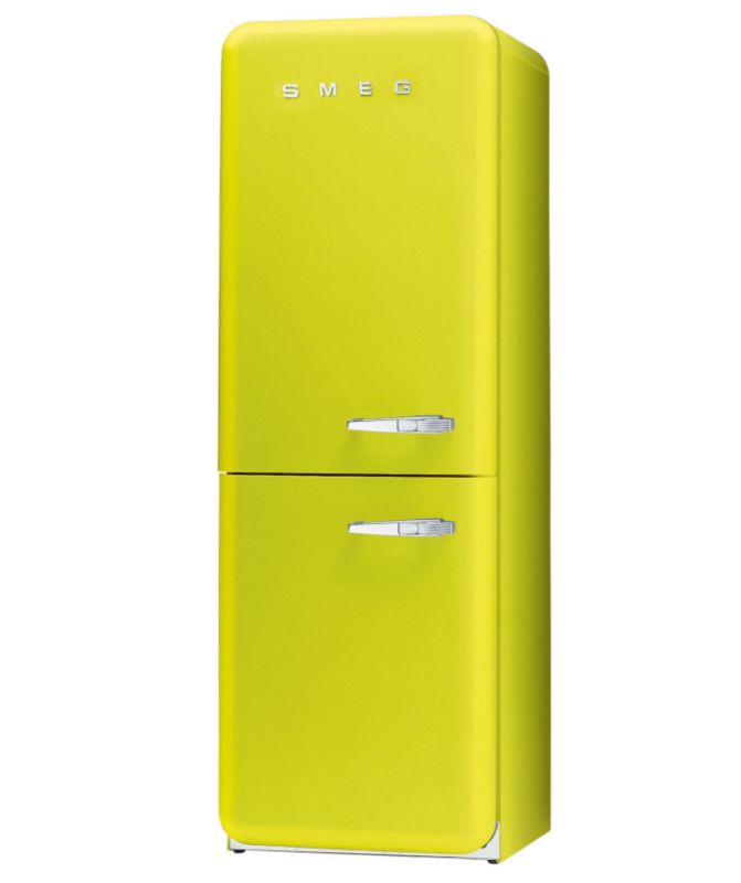Smeg 50's Retro Style Fridge Freezer FAB32YVE Left Handed Lime Green
