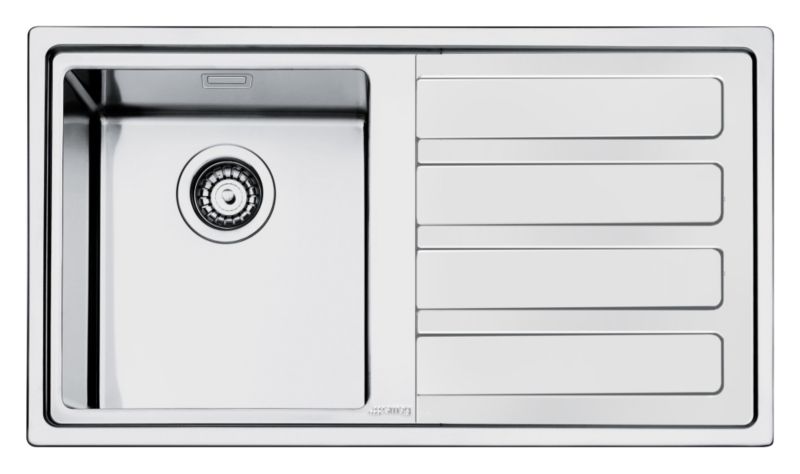 Smeg Single Bowl Right Hand Sink Stainless Steel