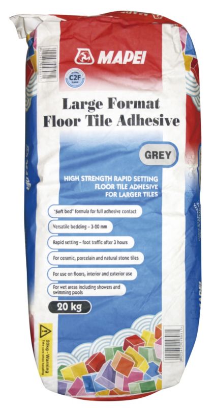 Buildfix Large Format Floor Tile Adhesive Grey 20kg