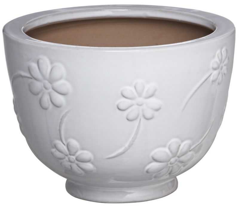 Rosa Round Glazed Pot M