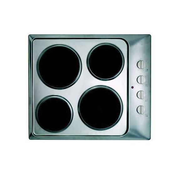 60Cm Solid Plate Electric Hob Stainless Steel Es60Ss - Product image.