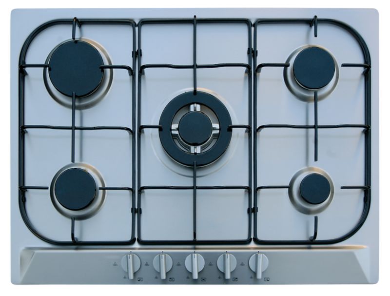 70cm 5 Burner Gas Hob Stainless Steel GHFF70SS