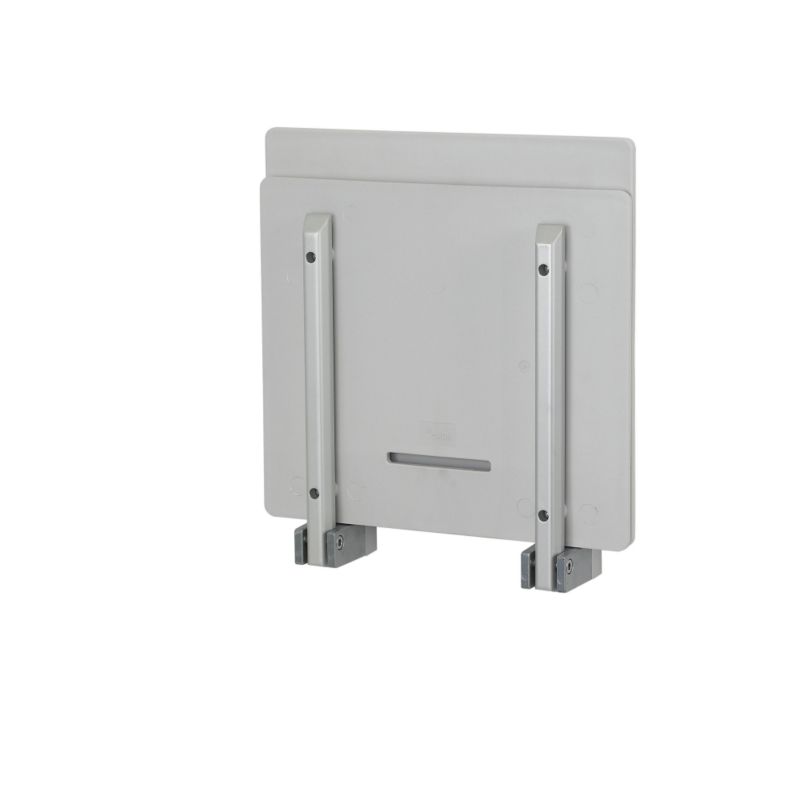 Wall Hung Folding Shower Seat With Back Rest White