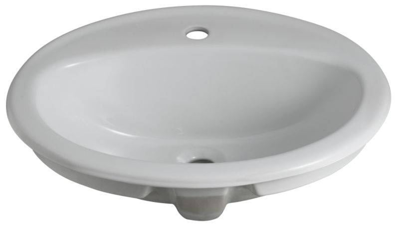 Mono Recessed Vanity Basin White (W)565 x (L)475mm