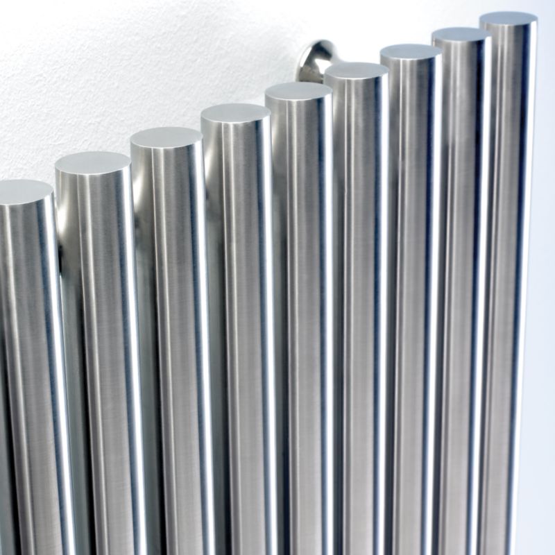 Alternative image for Accuro-Korle Impulse 150 (Horizontal/Vertical) Radiator Brushed Stainless Steel (H) 150 x (W) 46 x (D) 4cm