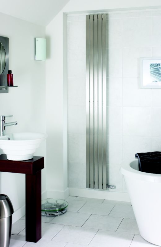 Alternative image for Accuro-Korle Zephyr (Horizontal/Vertical) Radiator Brushed Stainless Steel (H) 200 x (W) 24 x (D) 3cm