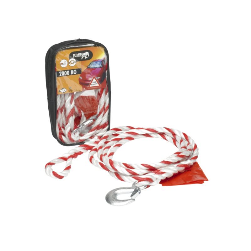 Jumbo 2000kg Red amp White Tow Rope