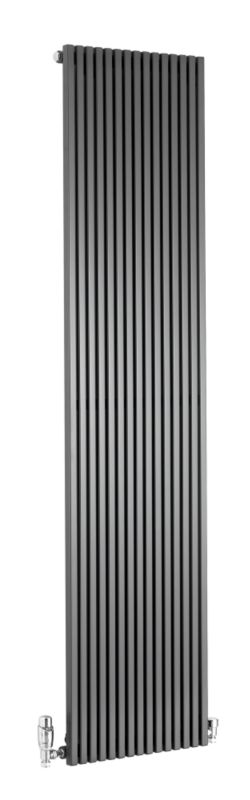 Ximax Quadro Vertical Radiator Anthracite Grey W440 times H1800mm