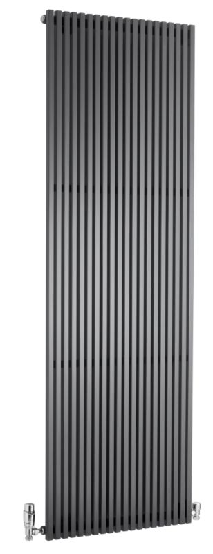 Ximax Quadro Vertical Radiator Anthracite Grey W590 times H1800mm