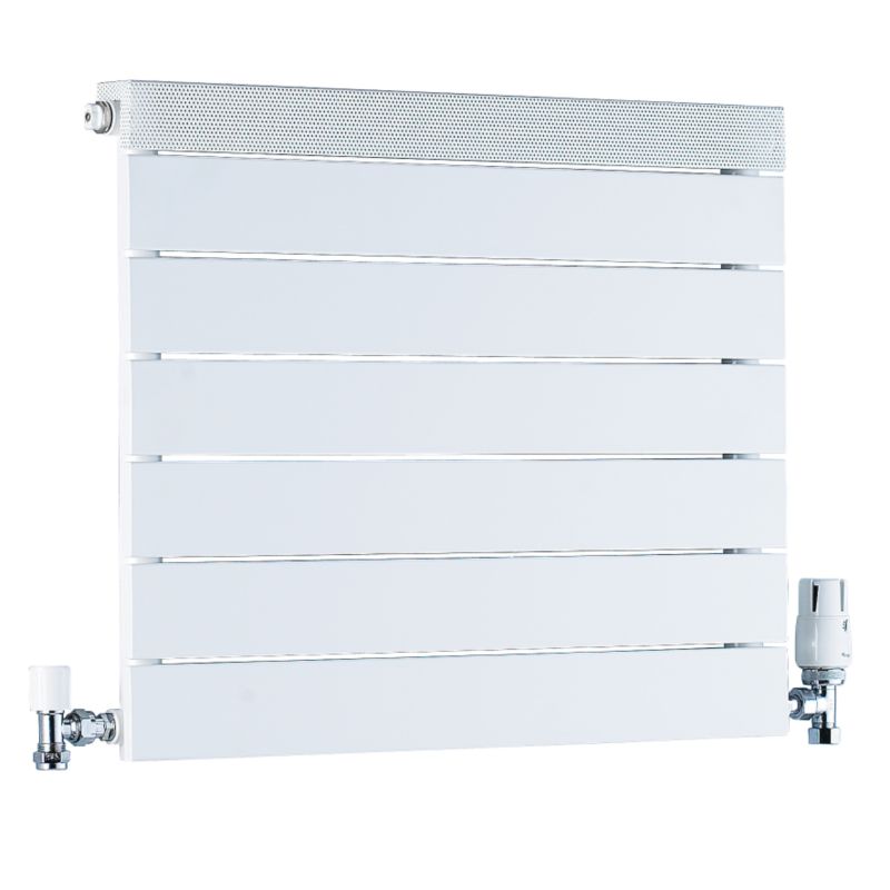 Viola Horizontal Panel Radiator White (H)650mm x (W)600mm 1156 BTU`s