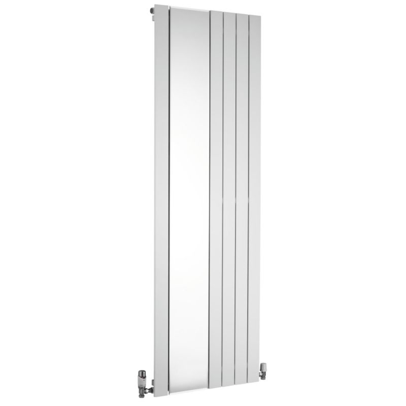 Vertirad Vertical Panel Radiator With Mirror White (H)1800 x (W)595 x (D)66mm