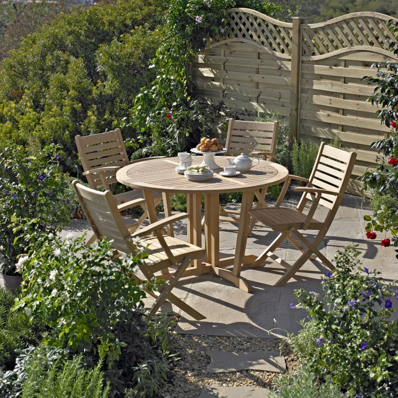 York Dining Set - Round Table and 4 Chairs