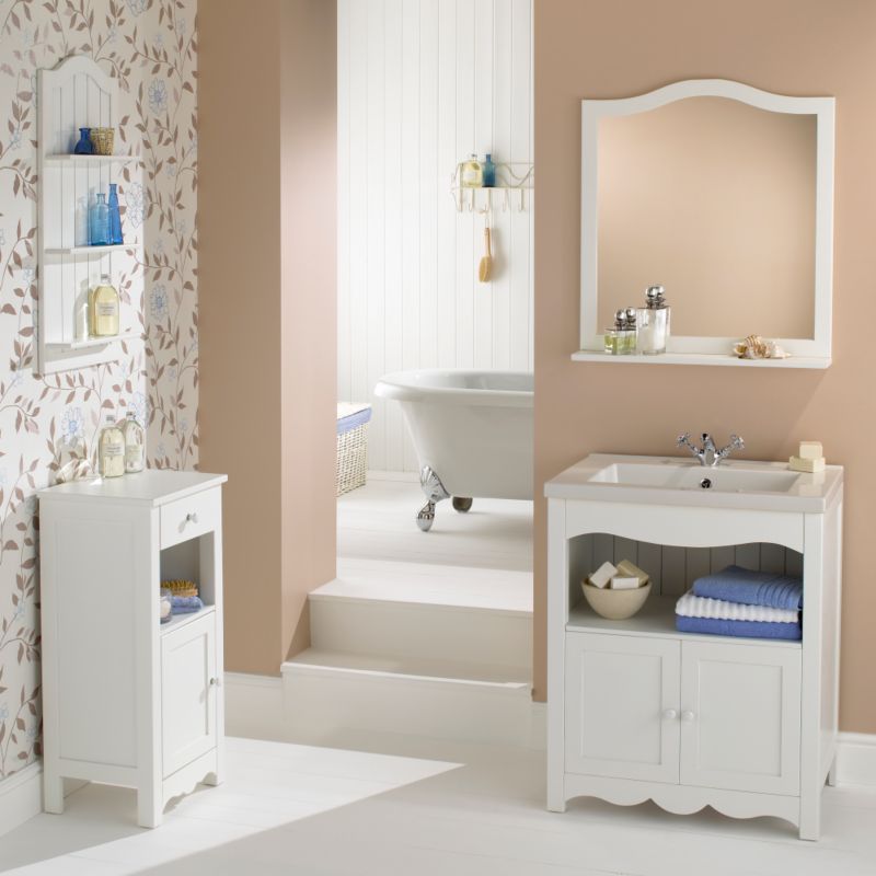 Alternative image for Emma Vanity Unit & Basin White (H)940 x (W)760 x (L)530mm