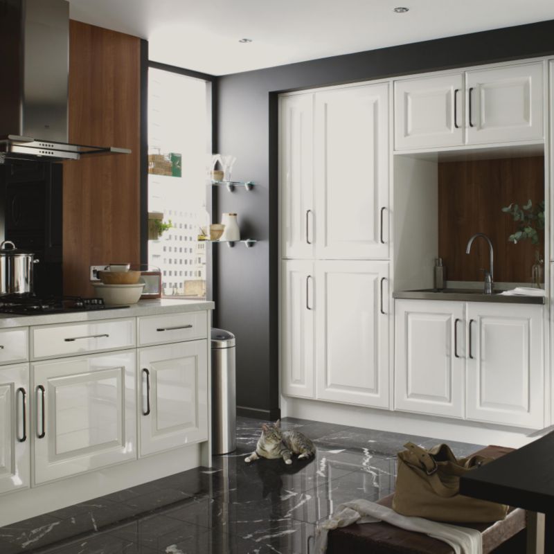 Cooke and Lewis Kitchens Cooke and Lewis Hadleigh Pack F Glazed Door 300mm