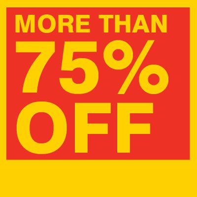 More than 75% off