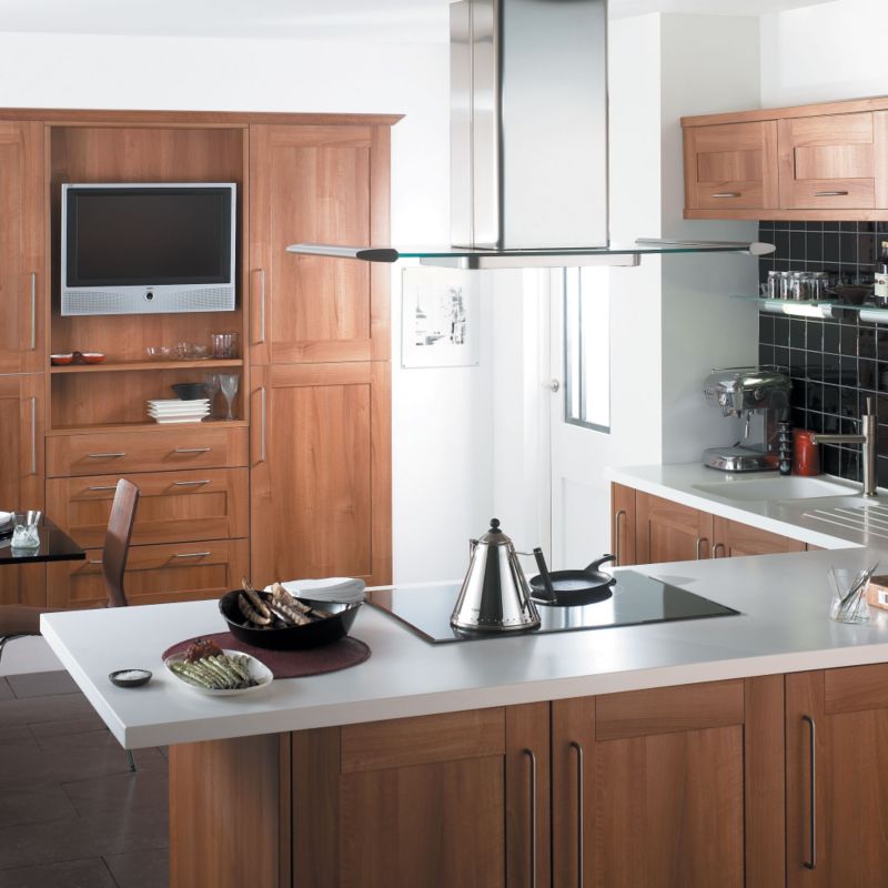 Cooke and Lewis Kitchens Cooke and Lewis Walnut Style Shaker Pack Y Tall Drawer Fronts 600mm