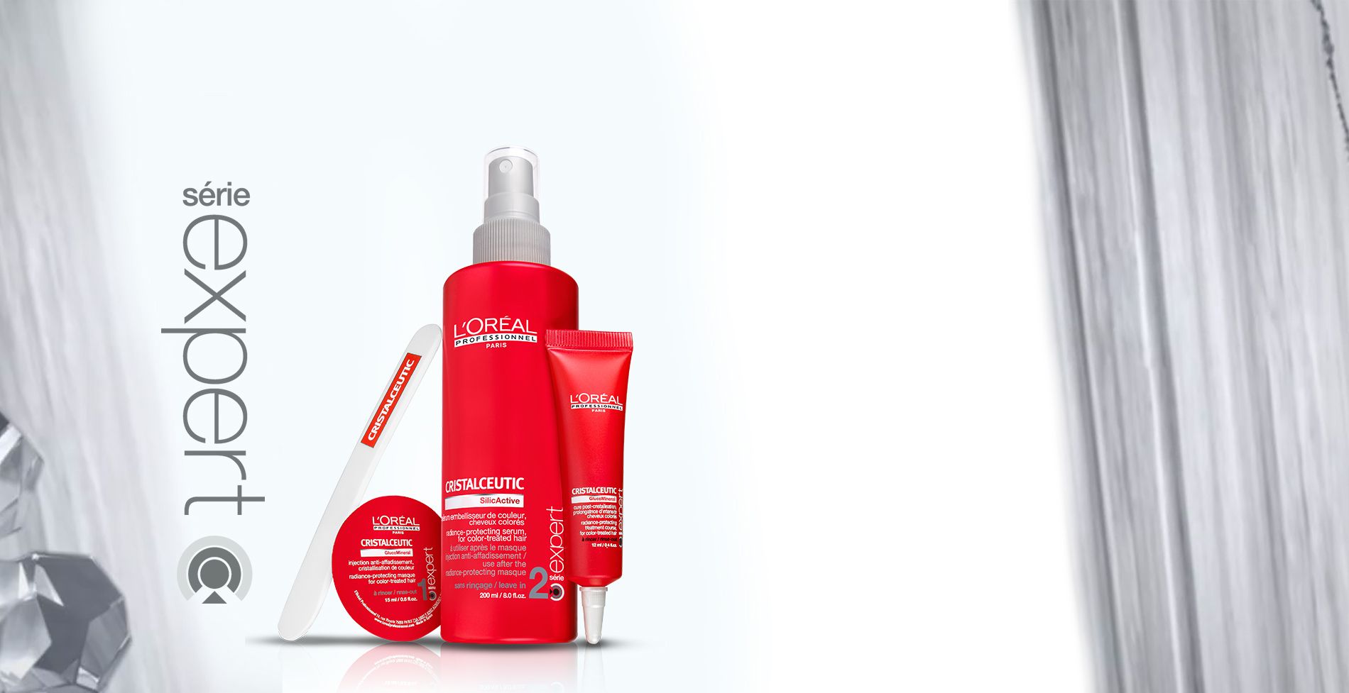 Cristalceutic hair color protection treatment