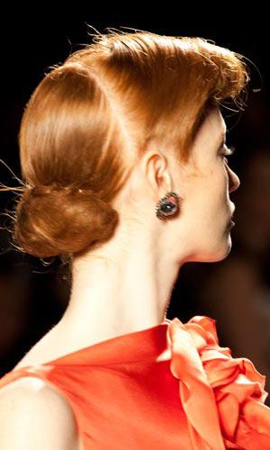 Jenny Packham runway hairstyle