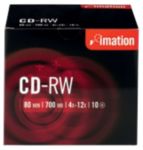 10 Stueck Imation CD RWs im Jewel Case 700 MB 80 Min