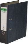 Elba rado Wolkenmarmor Ordner DIN A4 Schwarz 2 Ringe 285 x 318 mm Rueckenbreite 8 cm mit aufgeklebtem Rueckenschild