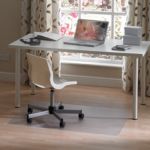 Floortextm Cleartex Stuhl und Bodenmatte Rechteckig fuer mittel bis hochflorige Teppiche 120 x 150 cm