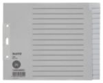 Leitz Papier Register DIN A4 ueberbreite halbe Hohe Grau Tauenpapier Blanko 15 teilig blanko 15 teilig