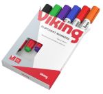 niceday Flipchart Marker Rundspitze 1 3 mm Farbig sortiert 6 Stueck
