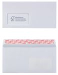 Office Depot Briefumschlaege Mit Fenster Abziehstreifen 100 g m2 220 x 110 mm DL 500 Stueck
