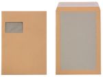 Office Depot Papprueckwand Versandtaschen Mit Fenster Abziehstreifen 120 g m2 229 x 324 mm DIN C4 100 Stueck