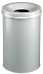 Durable Metall Papierkorb Lichtgrau ohne Perforation 30 l Metall 315 x 492 cm