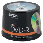 50 Stueck TDK DVD R 120 min Spindel 47 GB 120 Min
