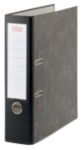 Office Depot Wolkenmarmor Ordner DIN A4 Schwarz 2 Ringe Rueckenbreite 8 cm mit auswechselbarem Rueckenschild
