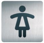 Durable WC Damen Piktogramme 15 cm x 15 cm