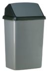 Eclipse Abfalleimer 10 l 24 x 18 cm Grau 24 x 18 cm