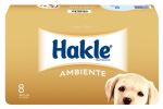Hakle Super Vlaush Ambiente Toilettenpapier 3 lagig Champagner 8 Rollen
