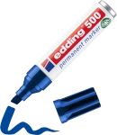 edding 500 Permanent Marker Keilspitze 2 7 mm Blau