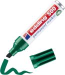 edding 500 Permanent Marker Keilspitze 2 7 mm Gruen