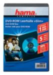 5 Stueck Hama Slim Case DVD Huellen Schwarz