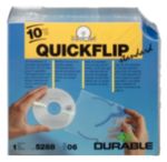 10 Stueck Durable CD DVD Huellen QUICKFLIP Standard