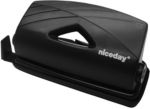 Niceday Buerolocher Schwarz 12 Blatt Schwarz
